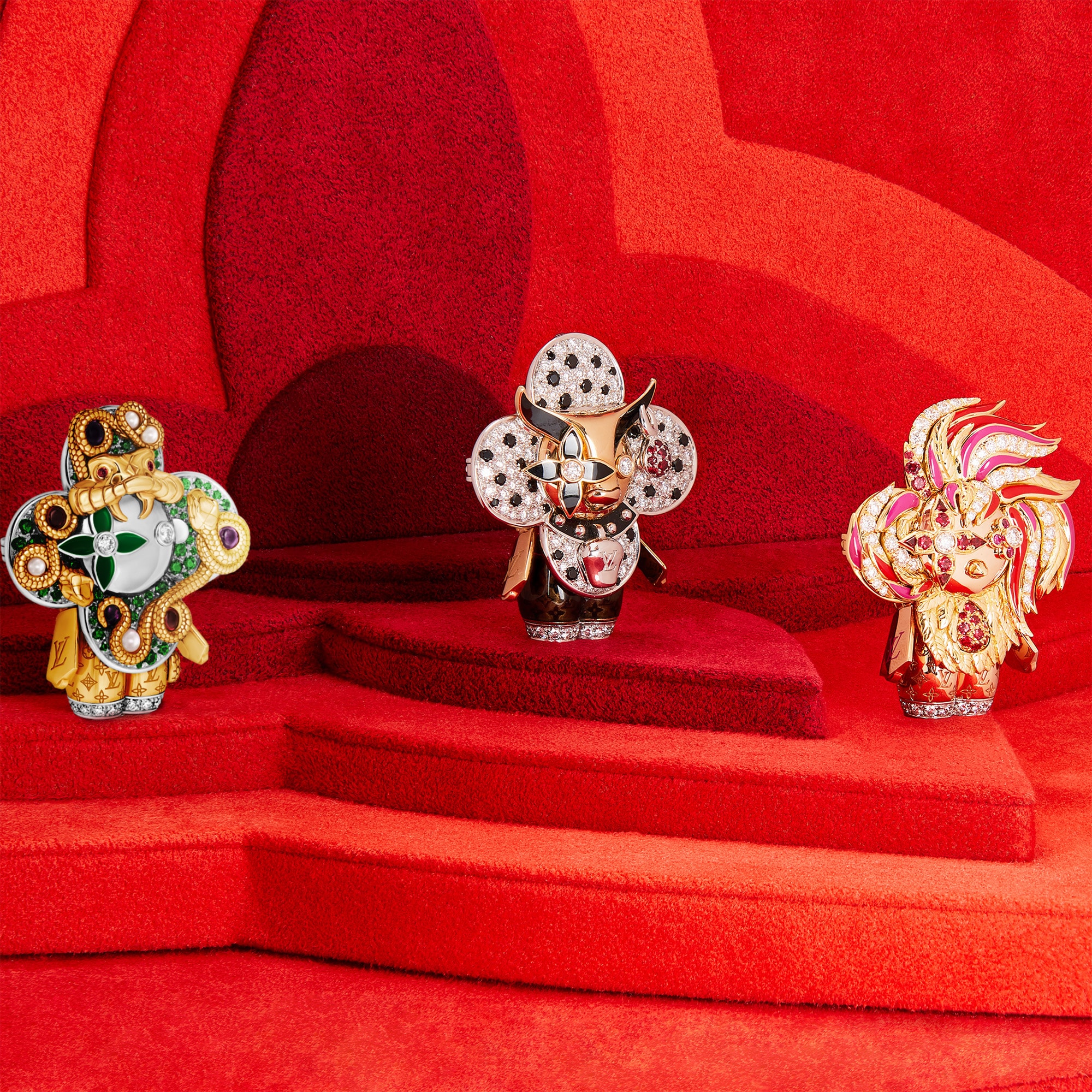 ルイヴィトン ヴィヴィエンヌ置物 Boîte Joaillerie Vivienne Zodiac Monogram - Trunks and Boxes